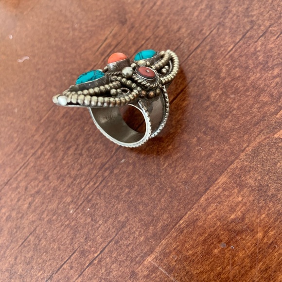 Boho Turquoise ring - Picture 5 of 5